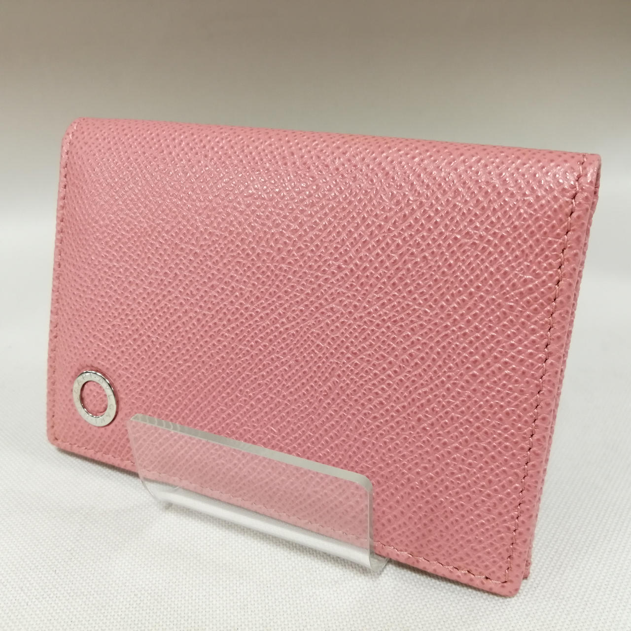極美品✨BVLGARI ブルガリ カードケース サークルロゴ ピンク 極美品✨BVLGARI ブルガリ カードケース サークルロゴ ピンク