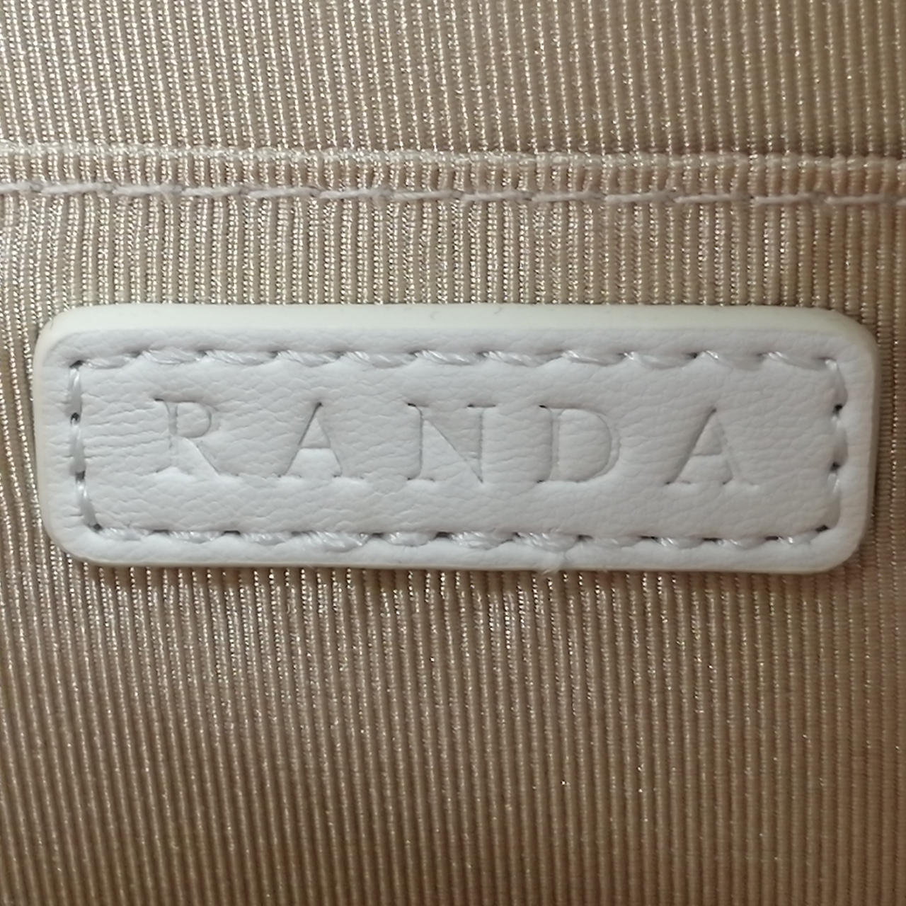 【Randa】バニティバック White ランダ RANDA キルティング2WAYバニティバッグ （WHITE） -靴