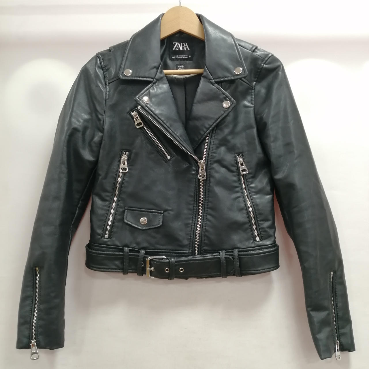 ザラ(ZARA)|合皮ダブルライダースジャケット|HARDOFFオフモール