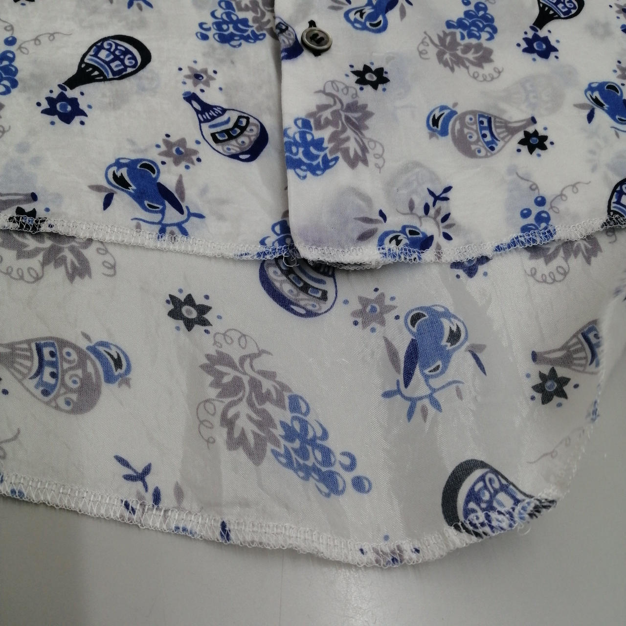 トリココムデギャルソン 半袖シャツ ブルー M B7662 Tricot Comme des Garcons Short Sleeve Shirt Blue M B7662