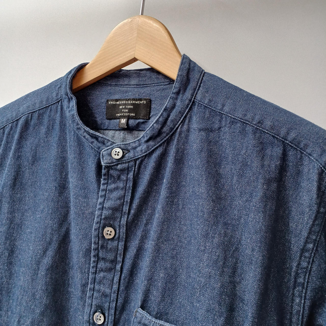 ENGINEERED GARMENTS|バンドカラーデニムシャツ|【ハードオフ公式通販