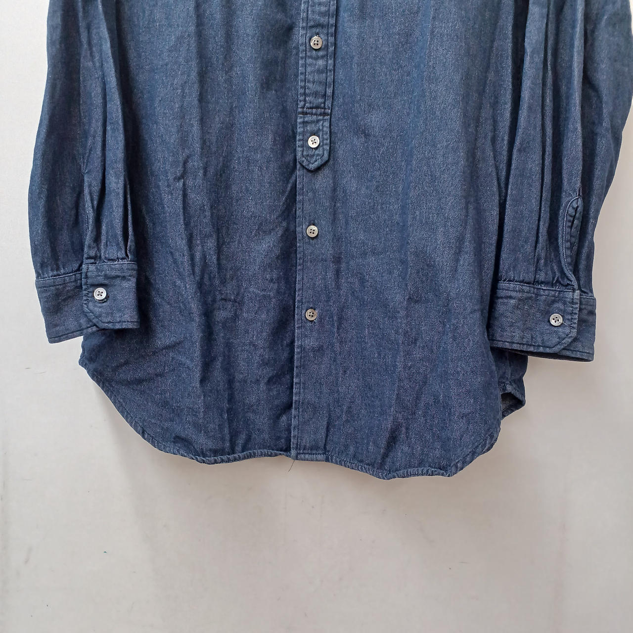 新品/エンジニアードガーメンツ 別注 デニム バンドカラーシャツ インディゴM ENGINEERED GARMENTS|バンドカラーデニムシャツ|【ハードオフ公式通販
