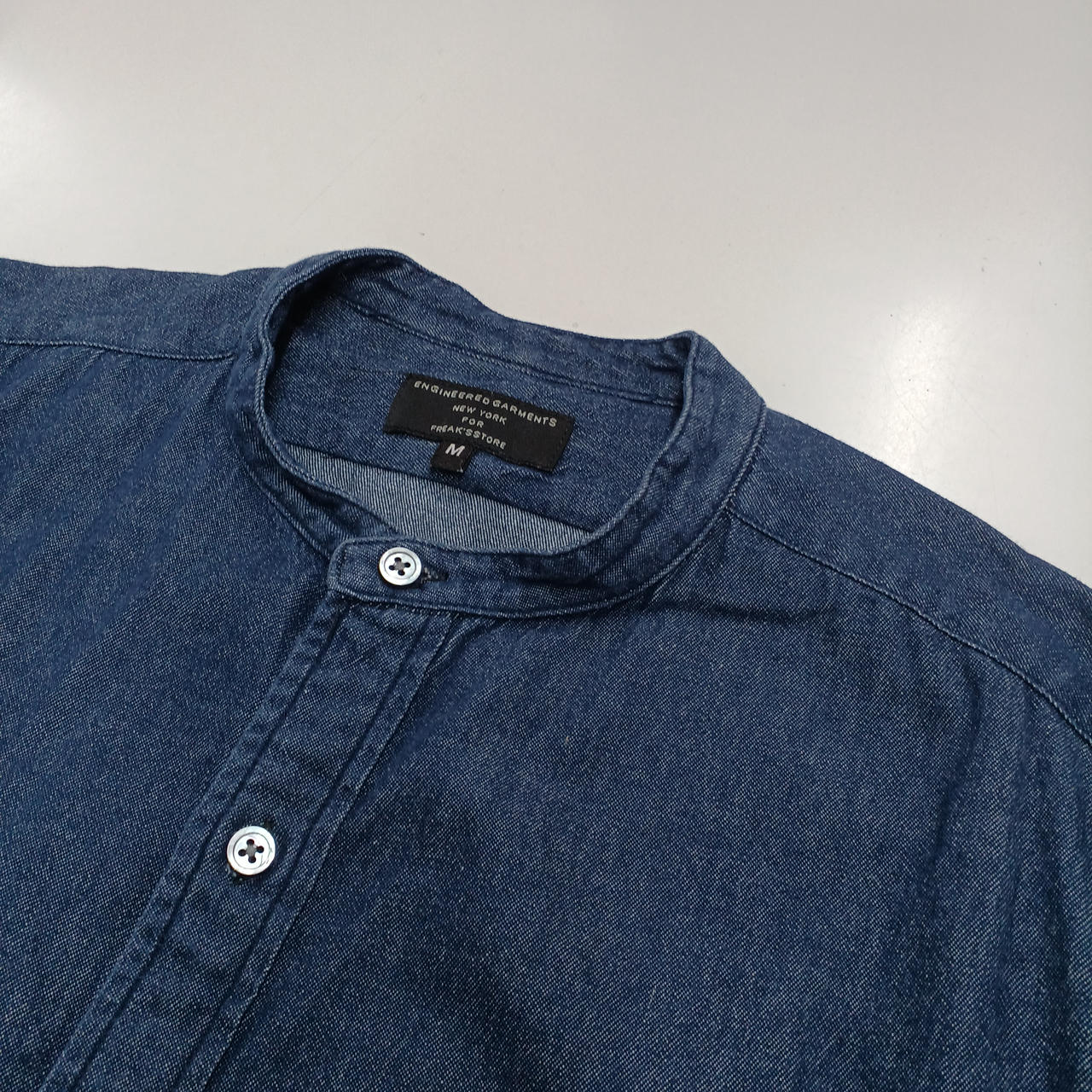 ENGINEERED GARMENTS|バンドカラーデニムシャツ|【ハードオフ公式通販