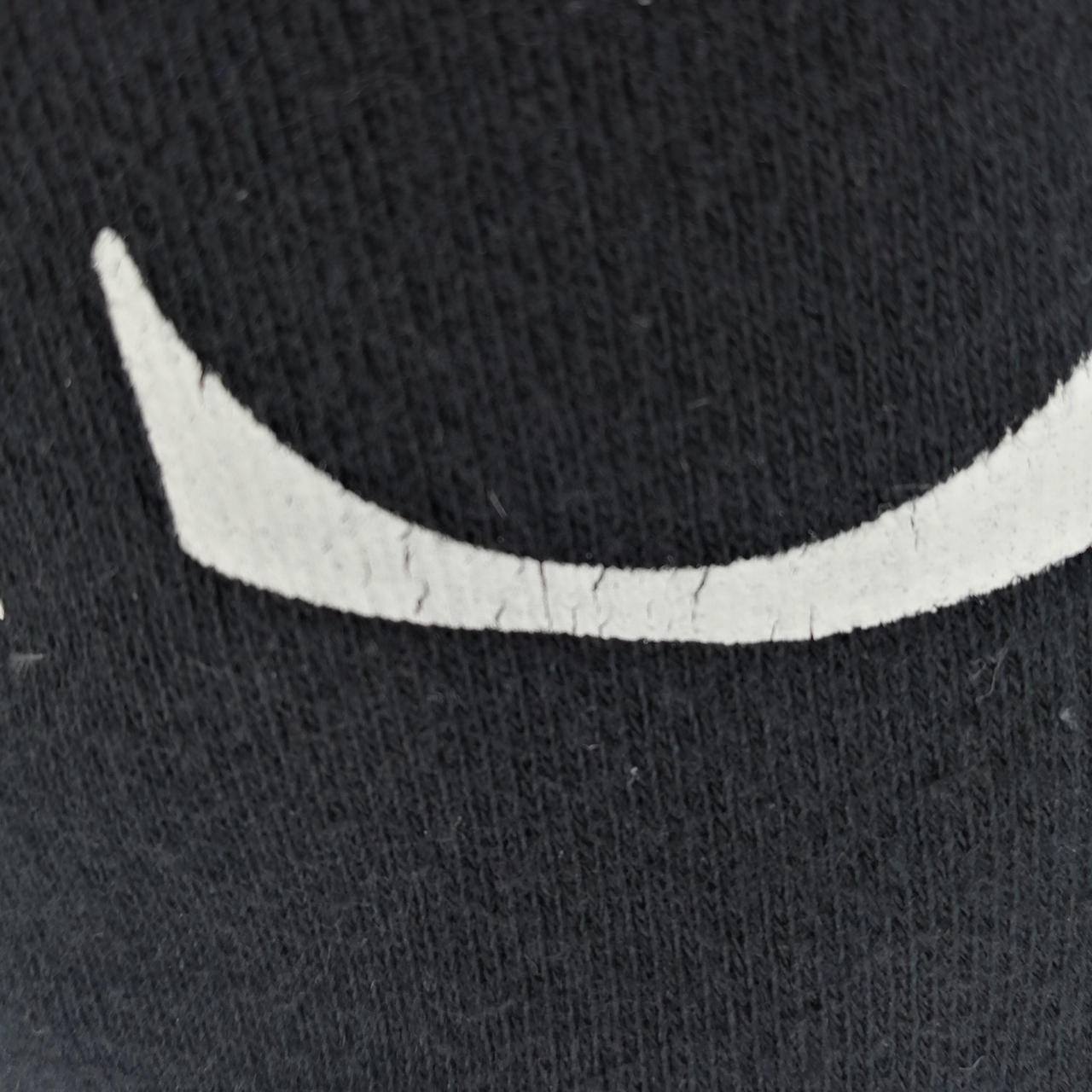 プリントがヒビ割れ