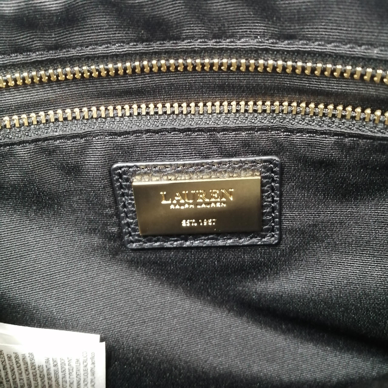 LAUREN RALPH LAUREN|ロゴレザーショルダーバッグ|HARDOFFオフ