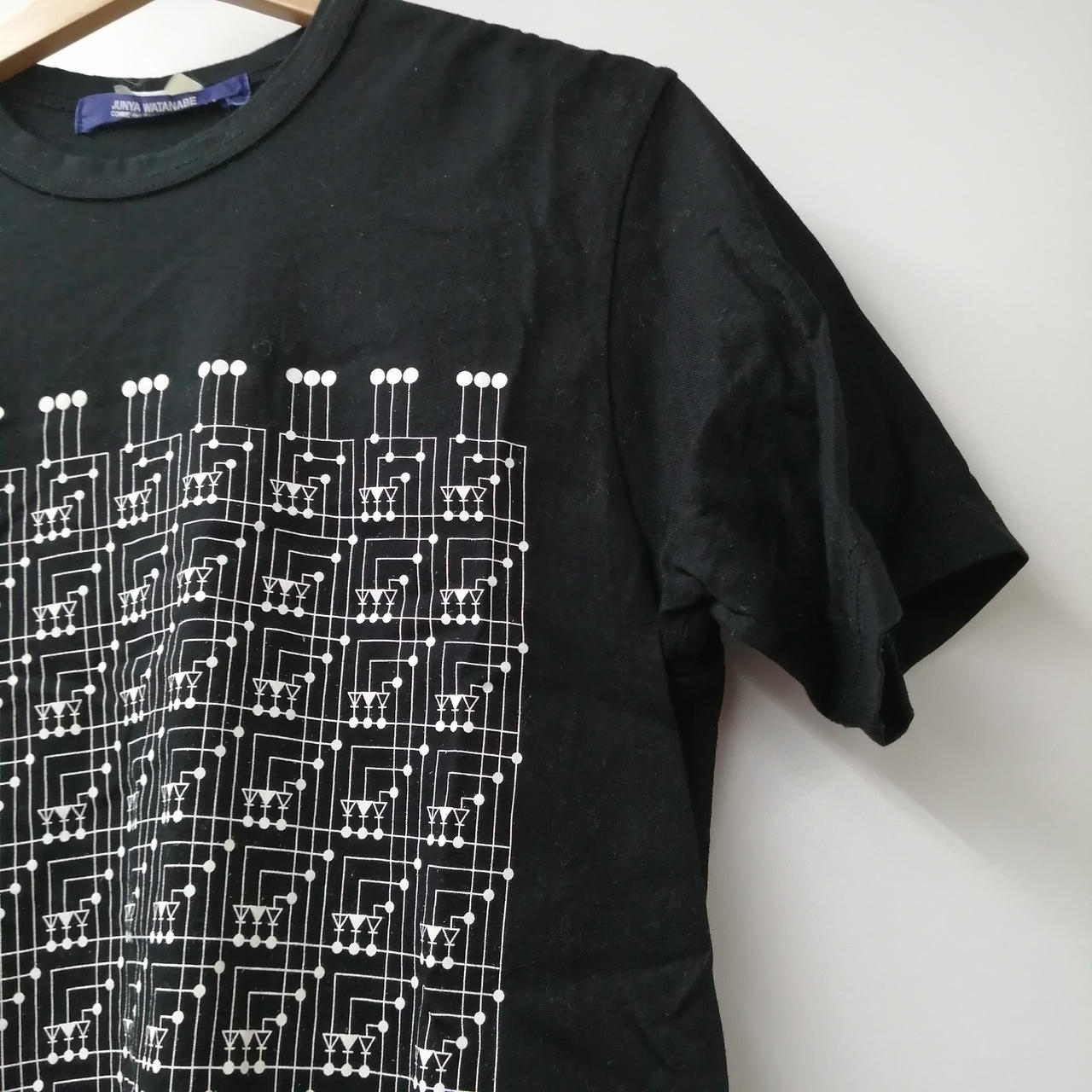 コムデギャルソン ジュンヤワタナベマン 網 転写 グラフィック Tシャツ ジュンヤワタナベコムデギャルソンマン(JUNYA WATANABE