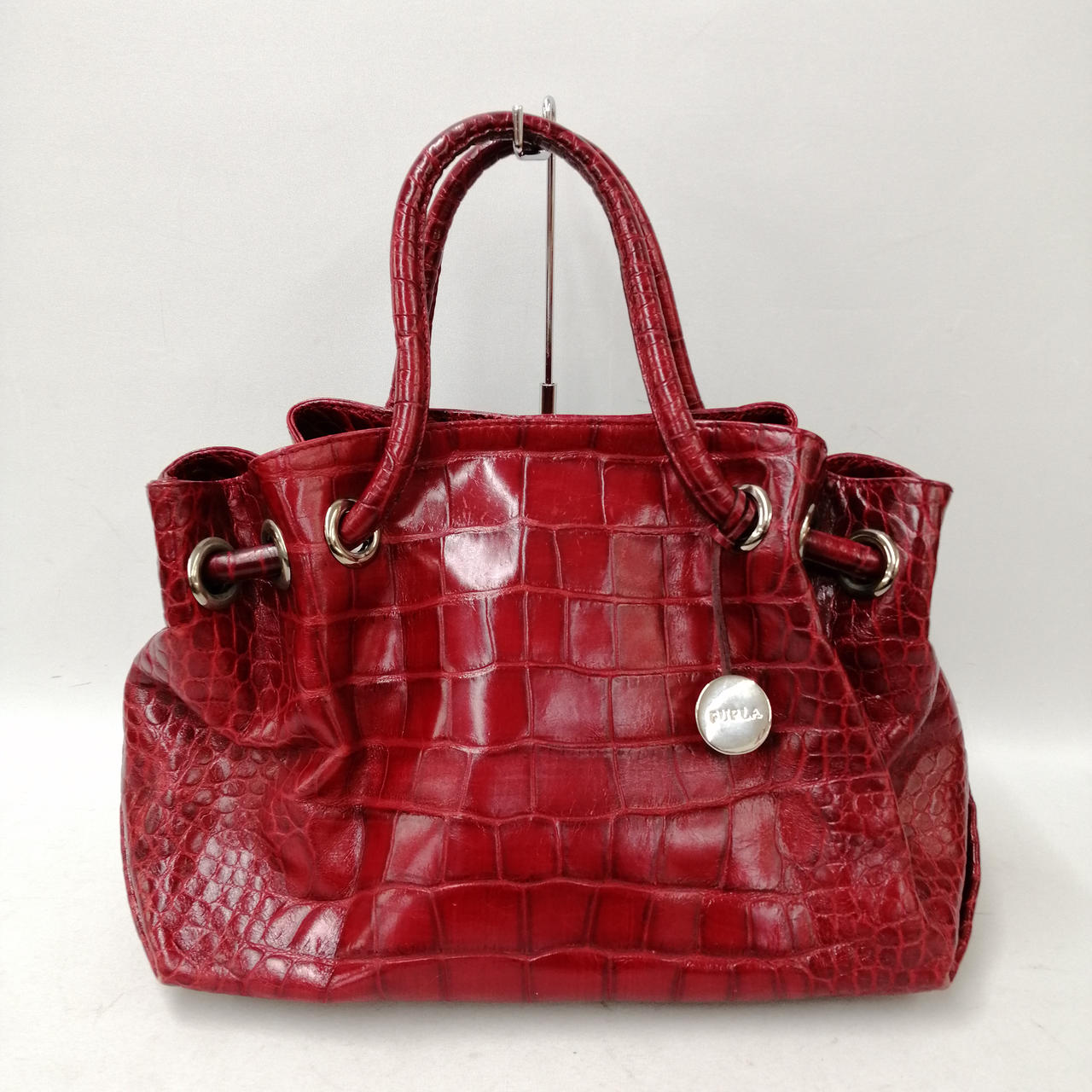 楽天市場】【中古】【バッグ】FURLA フルラ 型押しクロコダイル クロコ