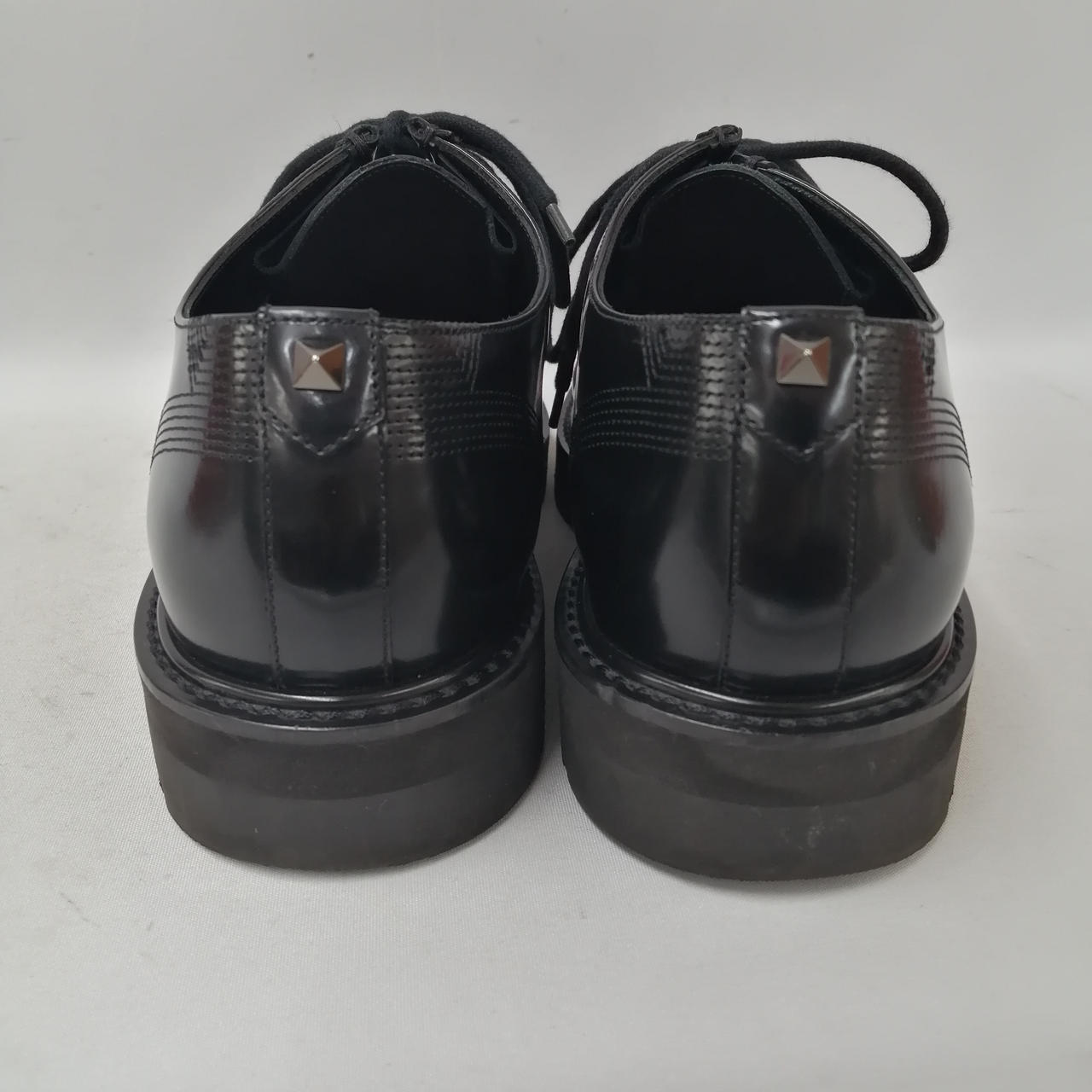 未使用 VALENTINO ヴァレンティノ ヒールスタッズ レザーシューズ 43 org.jpg