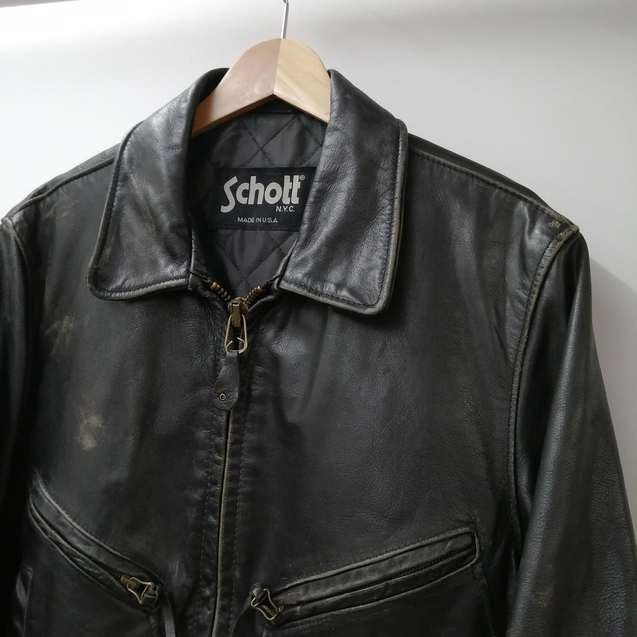 美品■Schott【40】681 トラッカージャケット レザージャケット 廃盤 楽天市場】schott トラッカー ジャケット（メンズファッション