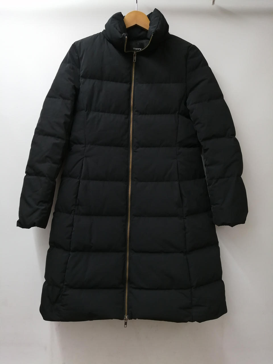 【人気】Theory ロング ダウン コート アウター S 高級 Aライン パフ 人気】Theory ロング ダウン コート アウター S 高級 Aライン パフ
