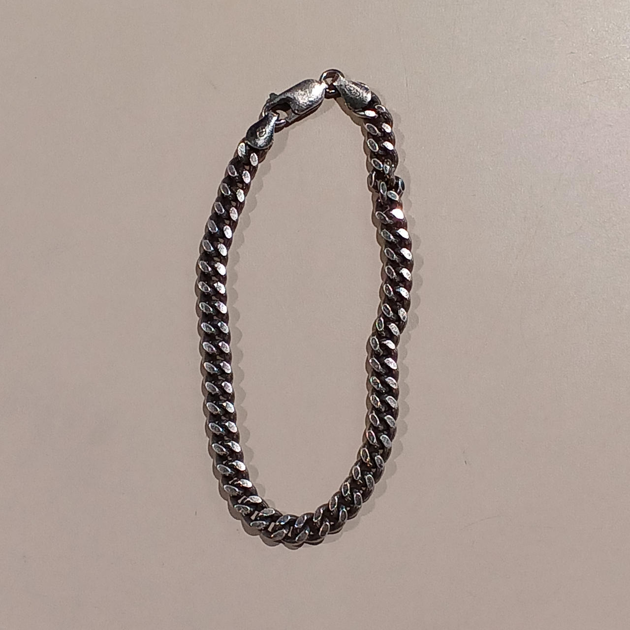 vintage silver 925 ブレスレット　avalanche AVALANCHEシルバー 925チェーンブレスレット6.5ミリ