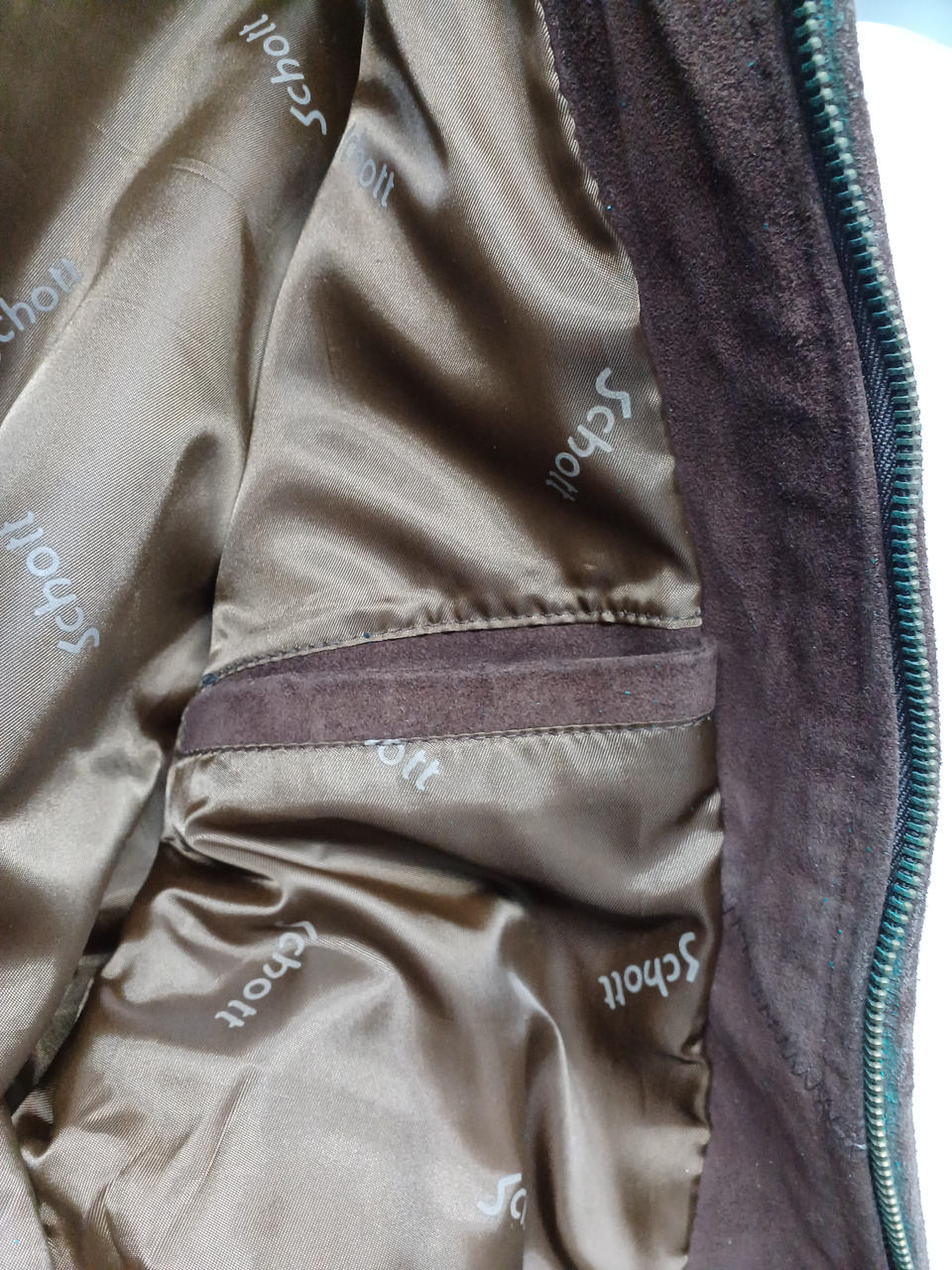 美品　80 90s ショット　ブルゾン　スエード　idealジップ M ブラウン 美品 80 90s ショット ブルゾン スエード idealジップ M ブラウン