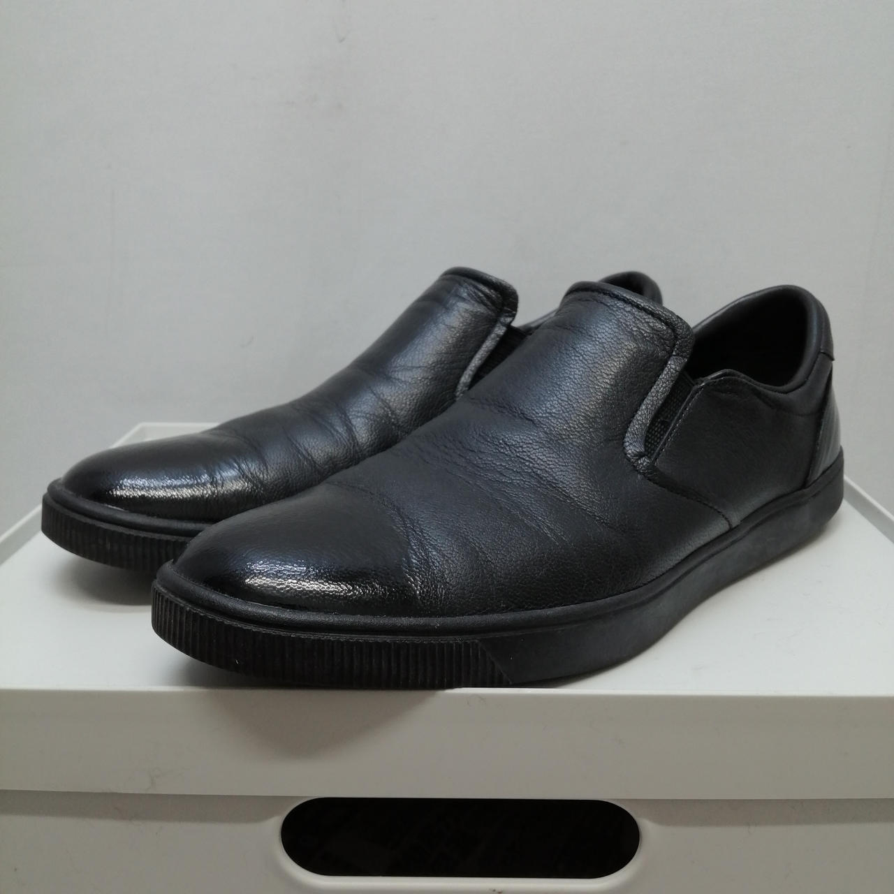 Onitsuka Tiger ブラック スニーカー　スリッポン オニツカタイガー(ONITSUKA TIGER)|スリッポン|HARDOFFオフ