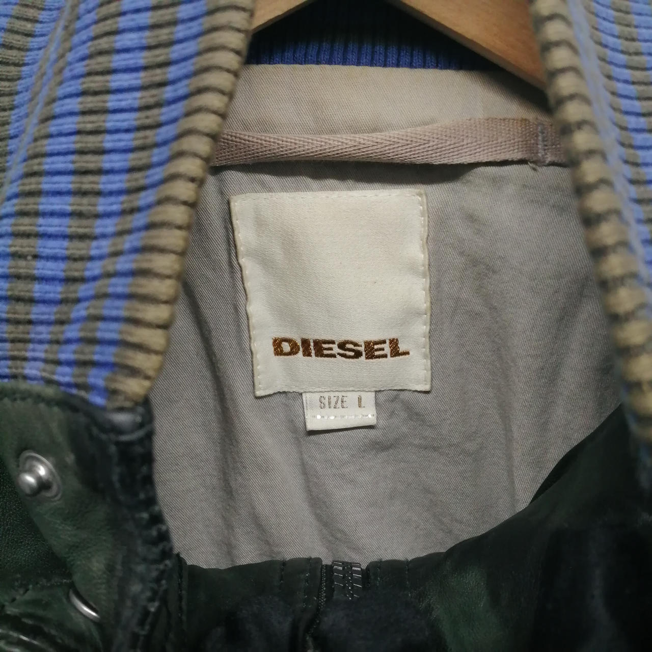 DIESEL 型番：GRN/L ラムレザージャケット