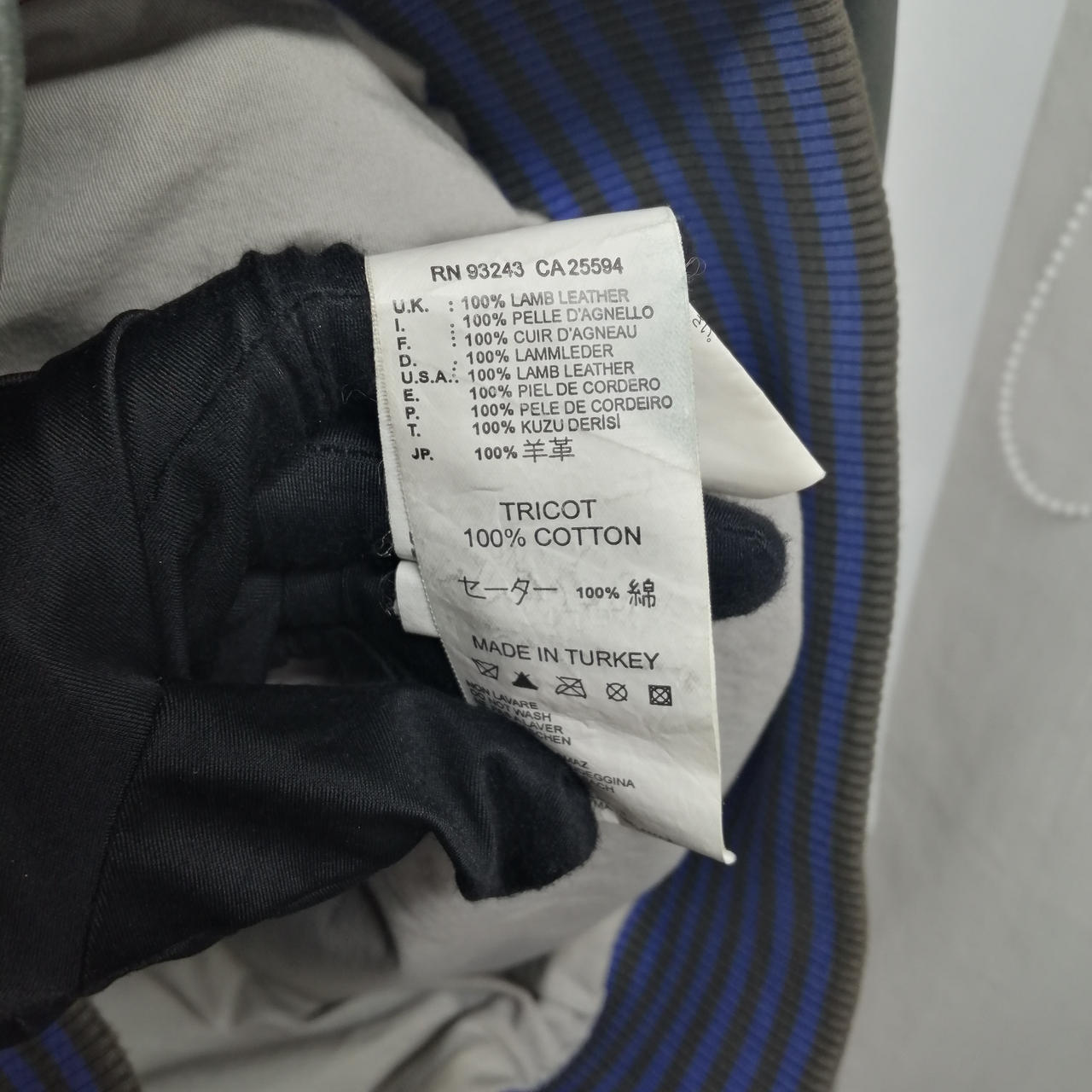 DIESEL 型番：GRN/L ラムレザージャケット