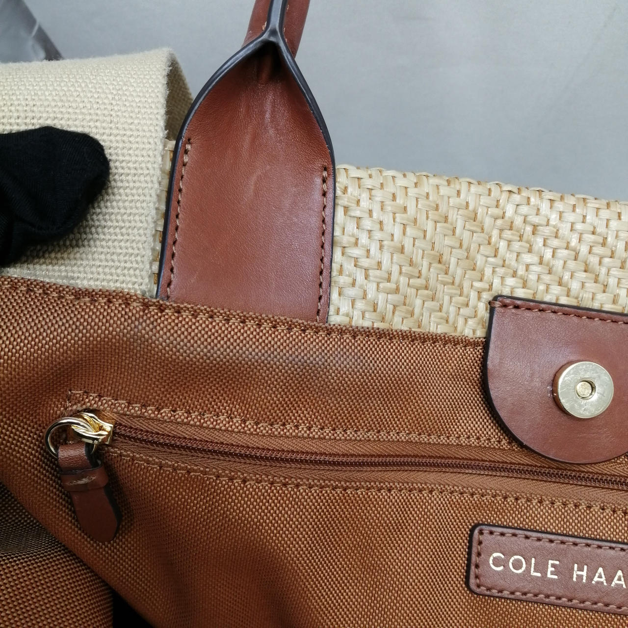 コールハーン ストロートート 新品・未使用 コール ハーン COLE HAAN クラッシック ストロー トート womens