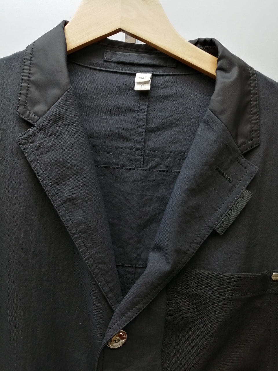 最終値下❗️Burberryテーラードジャケット バーバリーロンドン テーラードジャケット ブラック メンズ SIZE