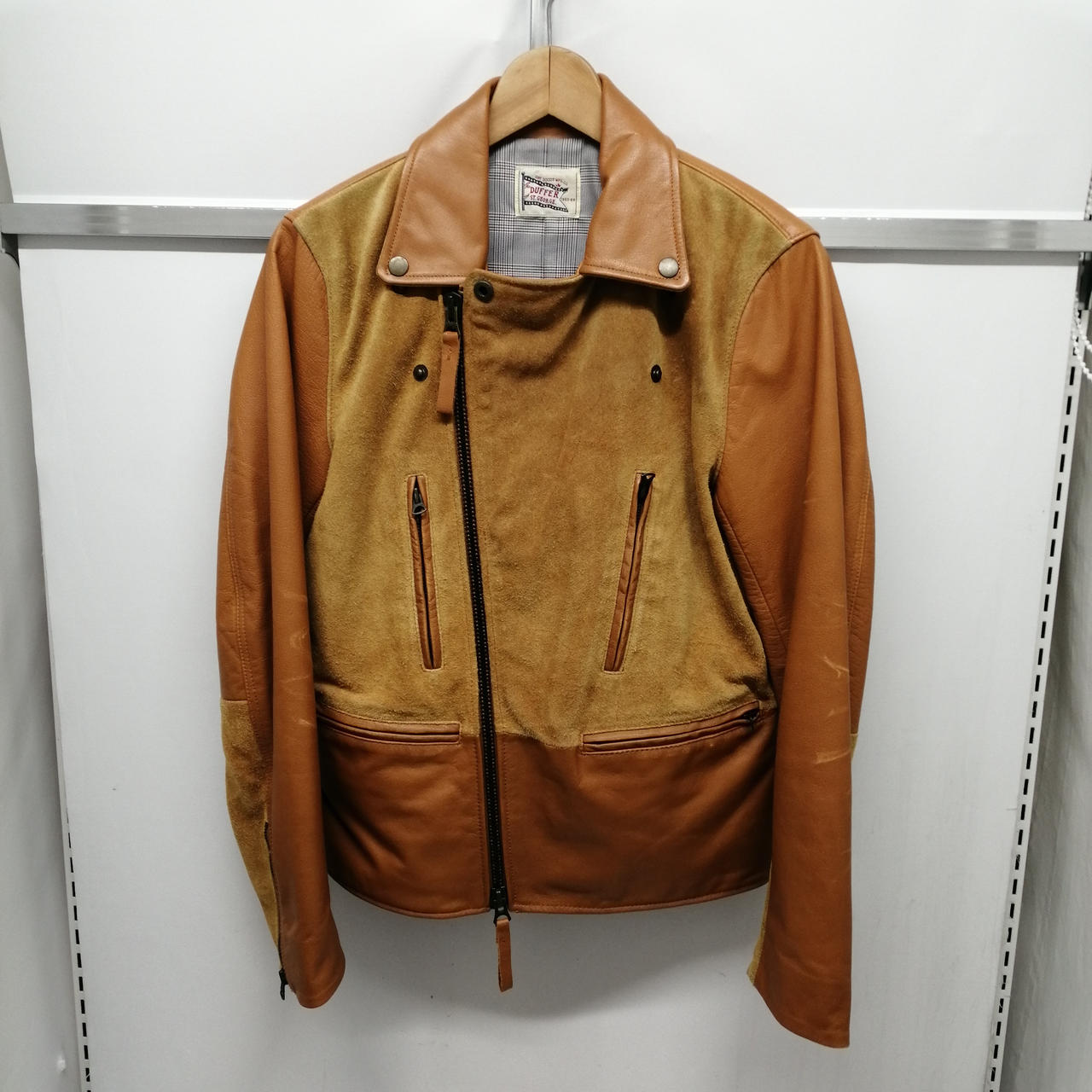 The DUFFER of St.GEORGE スタジャン ラムレザー L DUFFER 袖