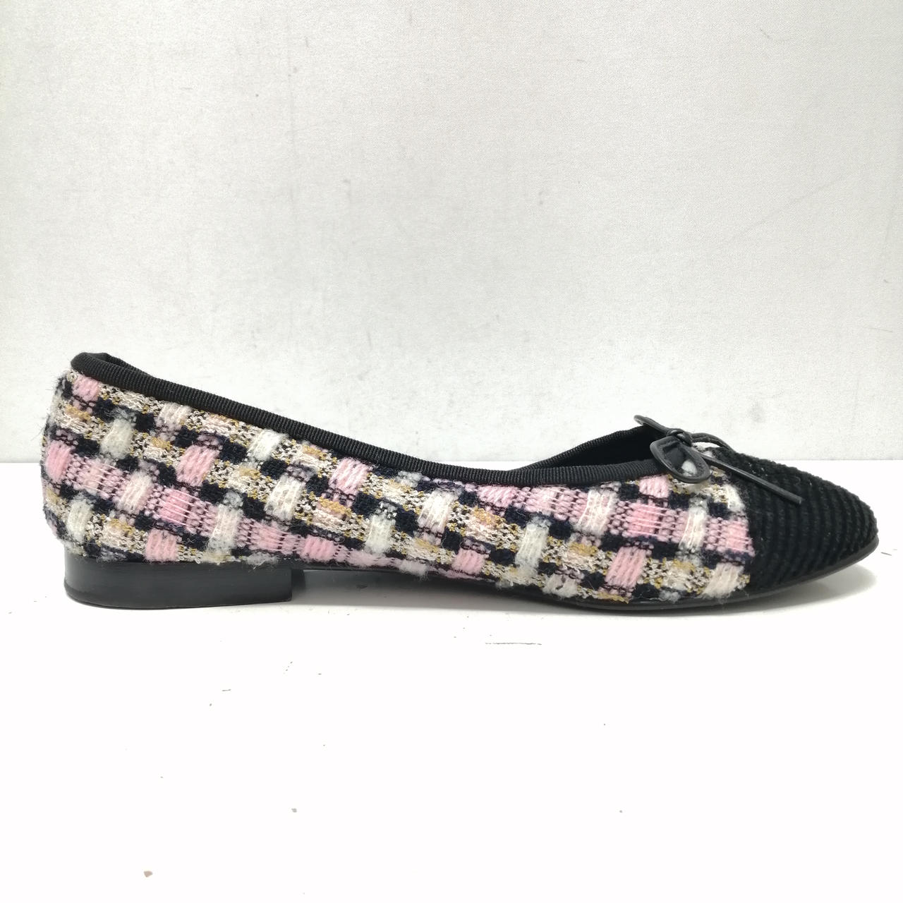 CHANEL バレエシューズ　ツイード柄 シャネル(CHANEL)|ツイードバレエシューズ|HARDOFFオフモール