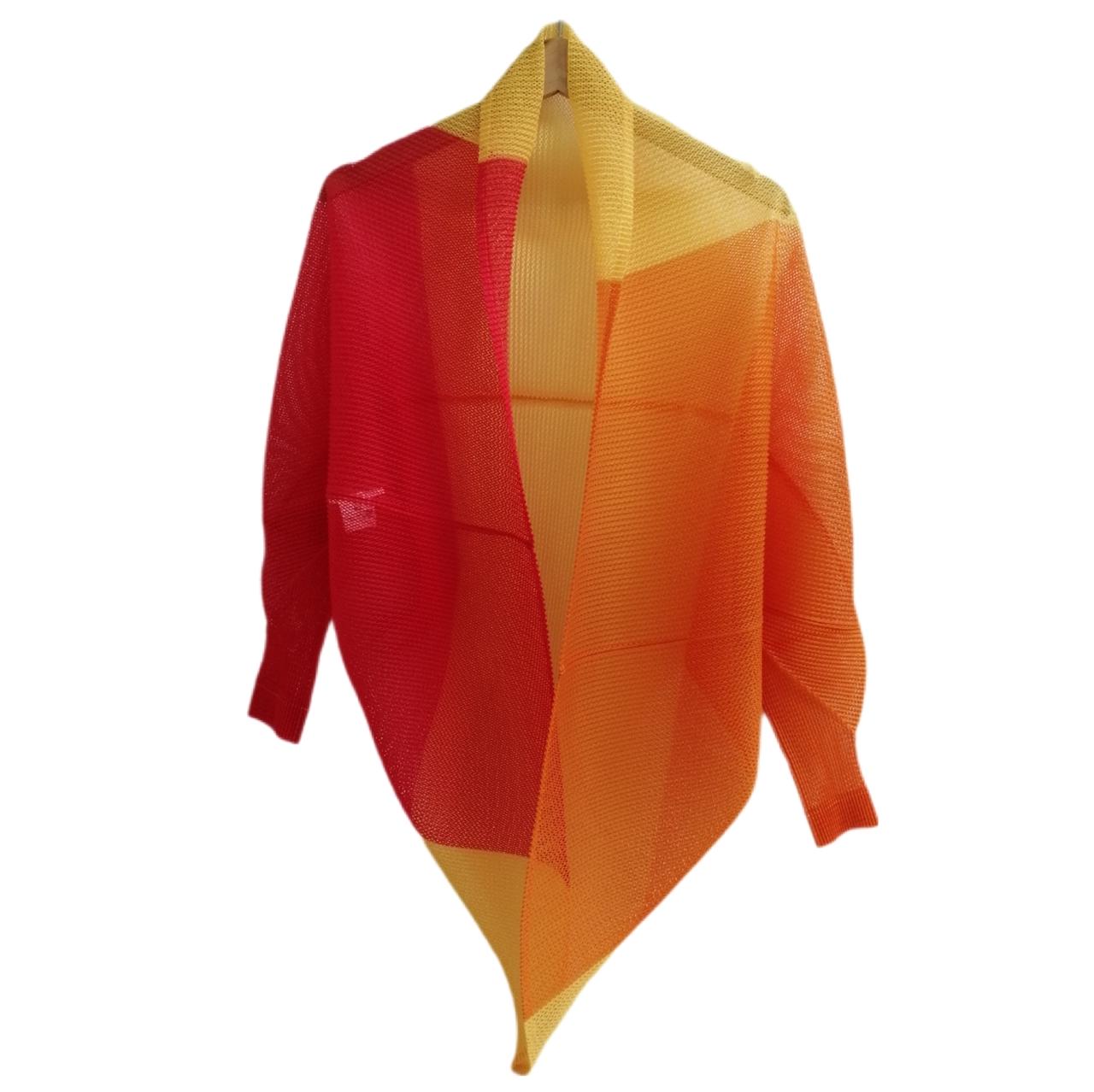 本日発送／レア／PLEATS PLEASE イッセイミヤケ カーディガン L イッセイミヤケ(ISSEY MIYAKE)|ISSEY MIYAKE PLEATS PLEASE|【ハード