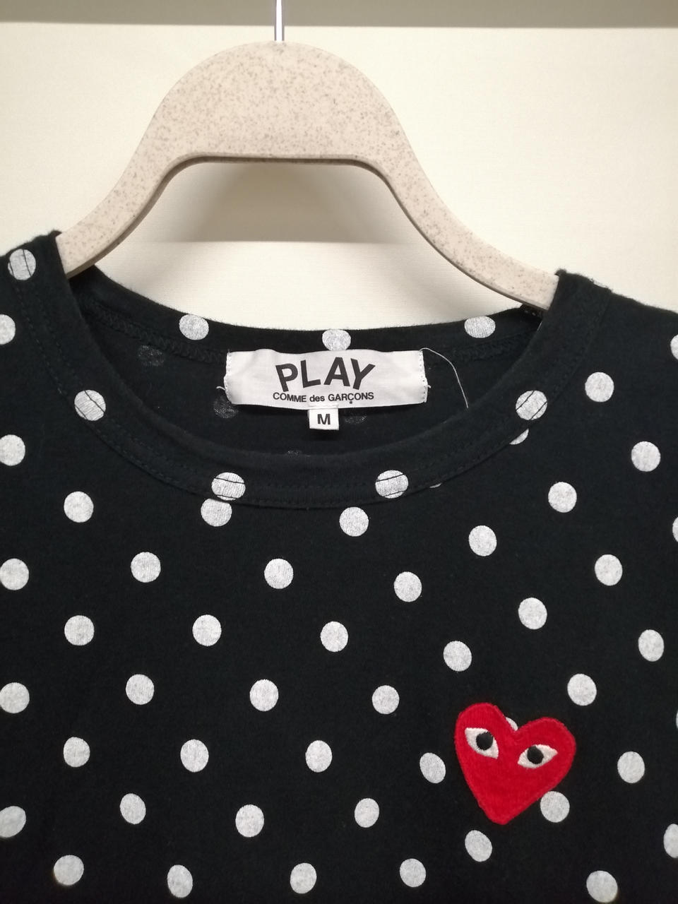 COMME des GARCONS ドット ロンT XS コムデギャルソン(COMME DES GARCONS)|L/Sドット柄ロンT|HARDOFF