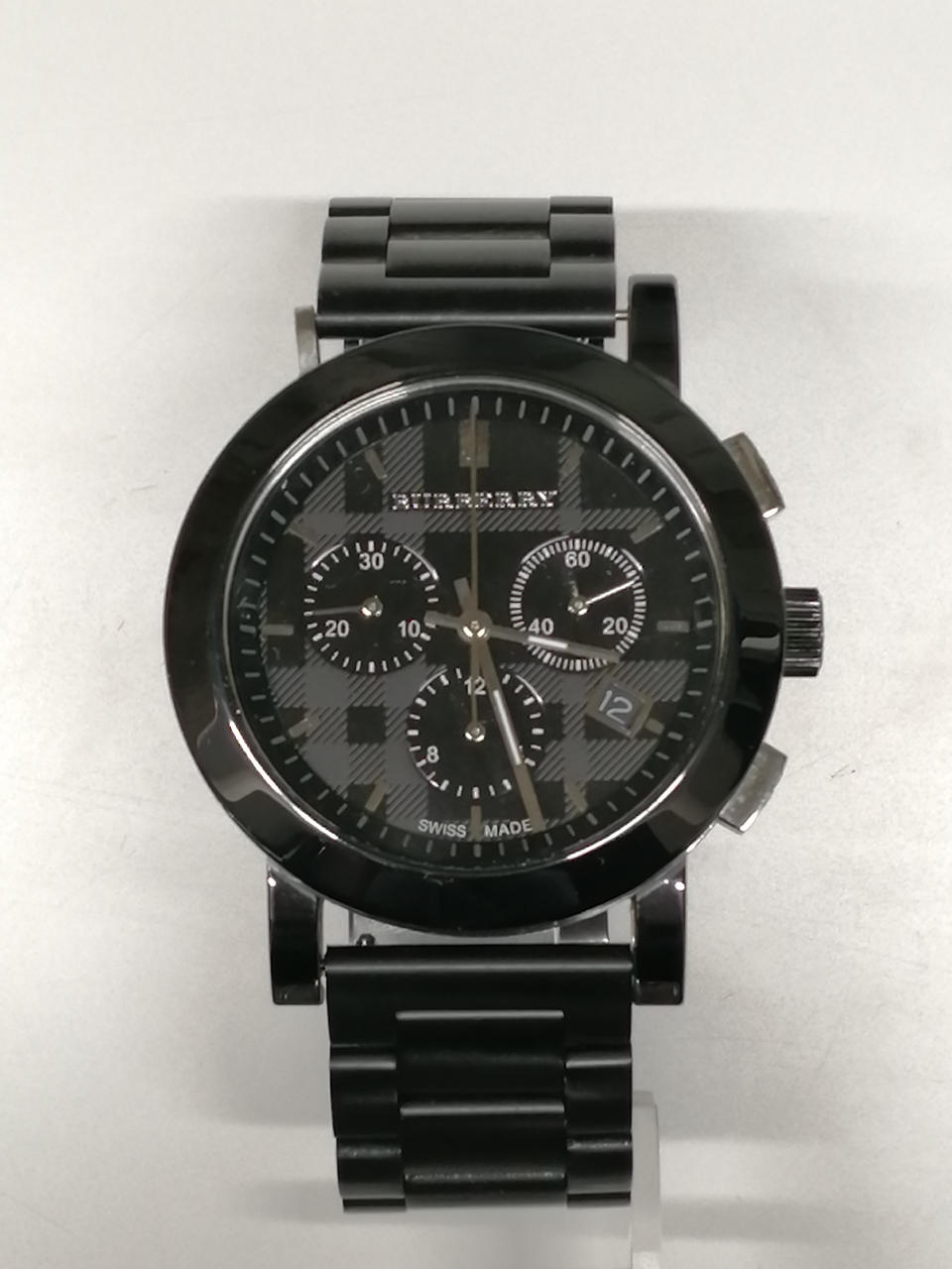 【稼動品】BURBERRY SPORT 腕時計 クロノグラフ コマ付属 稼動品】BURBERRY SPORT 腕時計 クロノグラフ コマ付属 時計