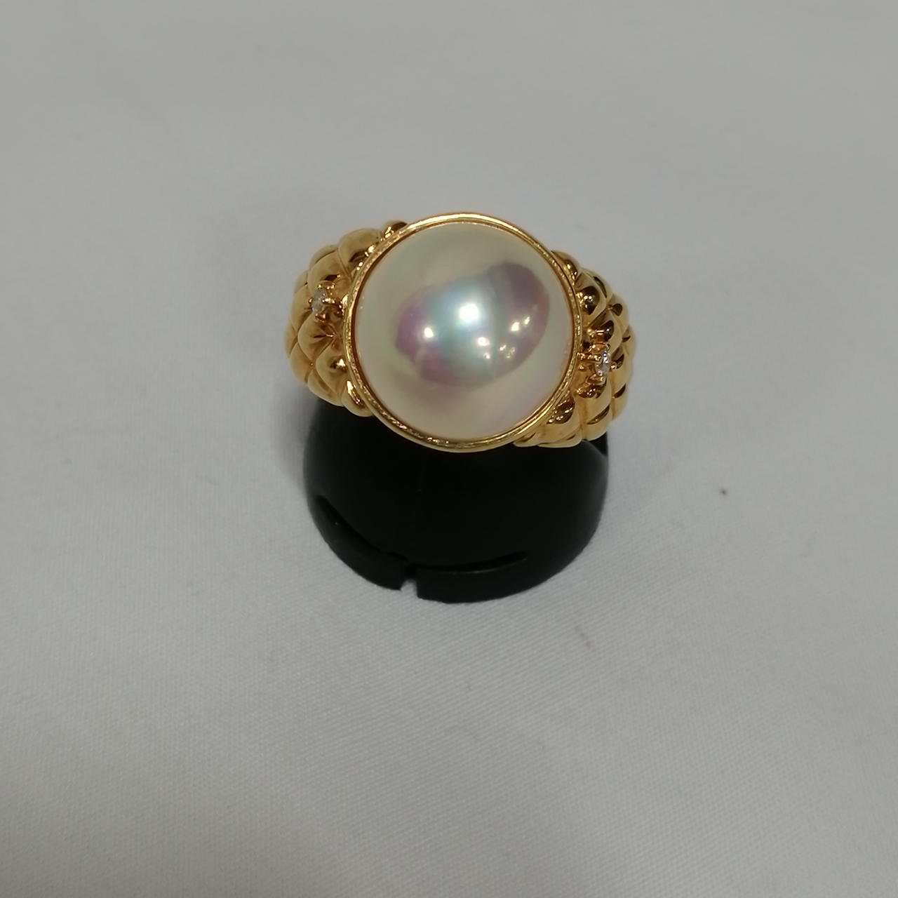 - 型番：0.03CT/総重量約7.7G K18リング