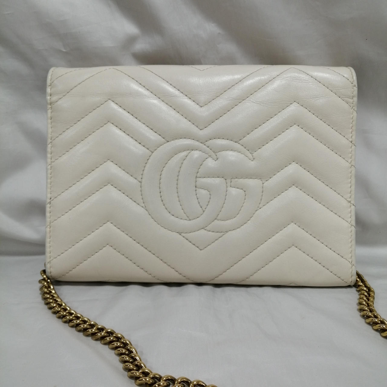 グッチ(GUCCI)|GGマーモントチェーンショルダーウォレット|【ハード