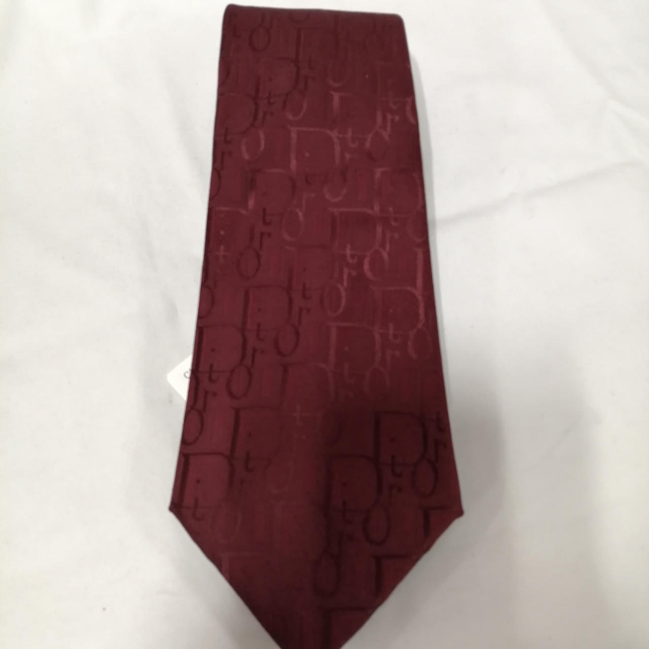 Christian Dior ネクタイ トロッター ボルドー レッド系 総柄 クリスチャン ディオール(CHRISTIAN DIOR)|トロッターネクタイ