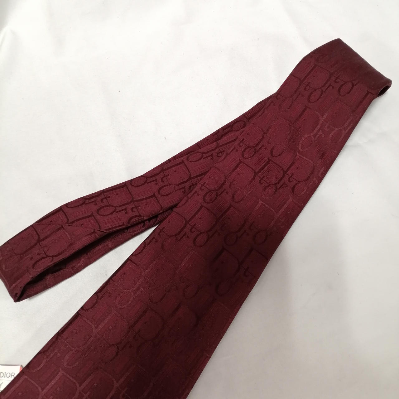 Christian Dior ネクタイ トロッター ボルドー レッド系 総柄 クリスチャン ディオール(CHRISTIAN DIOR)|トロッターネクタイ
