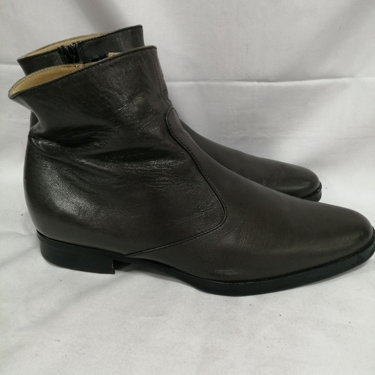 ヘルムートラング　ブラックレザーブーツ HELMUT LANG - FW03 Leather strap boots (runway) – L'OBSCUR