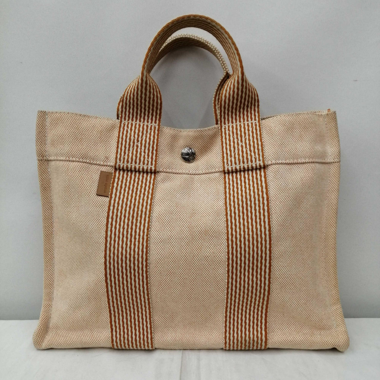 HERMES ニューフールトゥPM トートバッグ HERMES エルメス ニューフールトゥ PM グレー ブラック BLACK