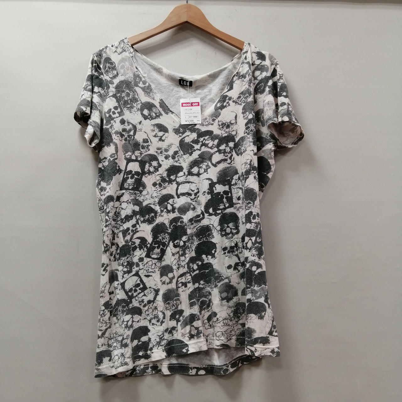 LGB|スカルVネックTシャツ|【ハードオフ公式通販】オフモール