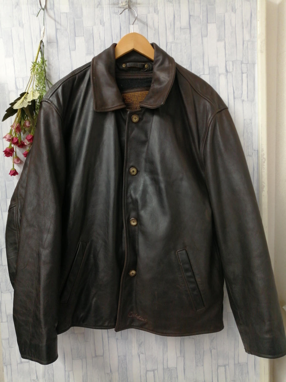 【Redskins 】レザージャケット ブラック　Ｌサイズ REDSKINS|レッドスキンズ オイルド加工レザージャケット|HARDOFF