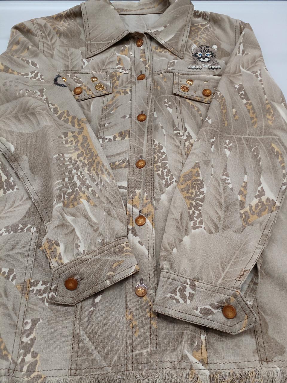 伊太利屋|イタリヤ アニマル裾フリンジシャツ|HARDOFFオフモール