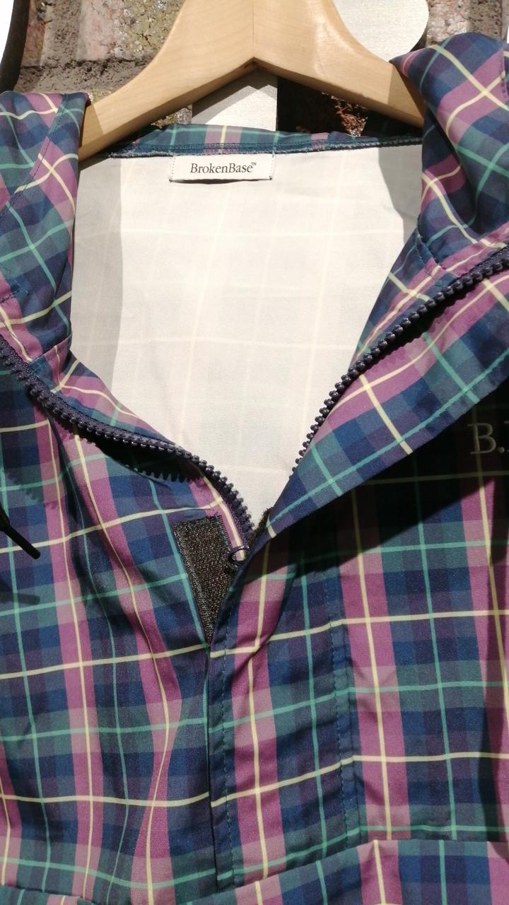 BROKEN BASE|チェックナイロンアノラック|HARDOFFオフモール