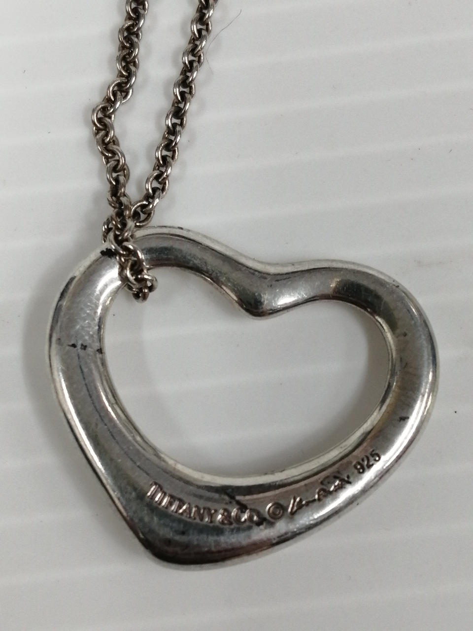 TIFFANY/ティファニー 750 オープンハート ネックレス e_041