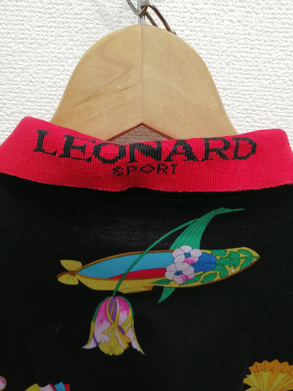 ✨希少✨LEONARD SPORT フラワープリント ロングスリーブ ポロシャツ ✨希少✨LEONARD SPORT フラワープリント ロングスリーブ ポロシャツ