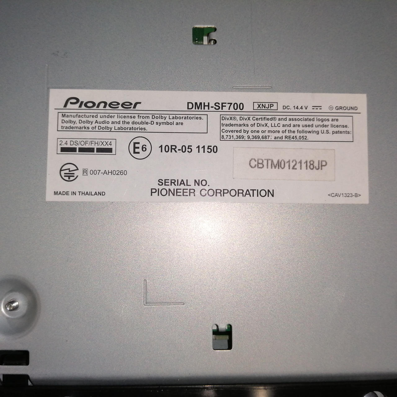 【美品】PioneerDMH-SF700 ９V型HD 説明書・保証書・リモコン付 楽天市場】【11/4 20:00-11/11 01:59まで！ エントリーでP5倍