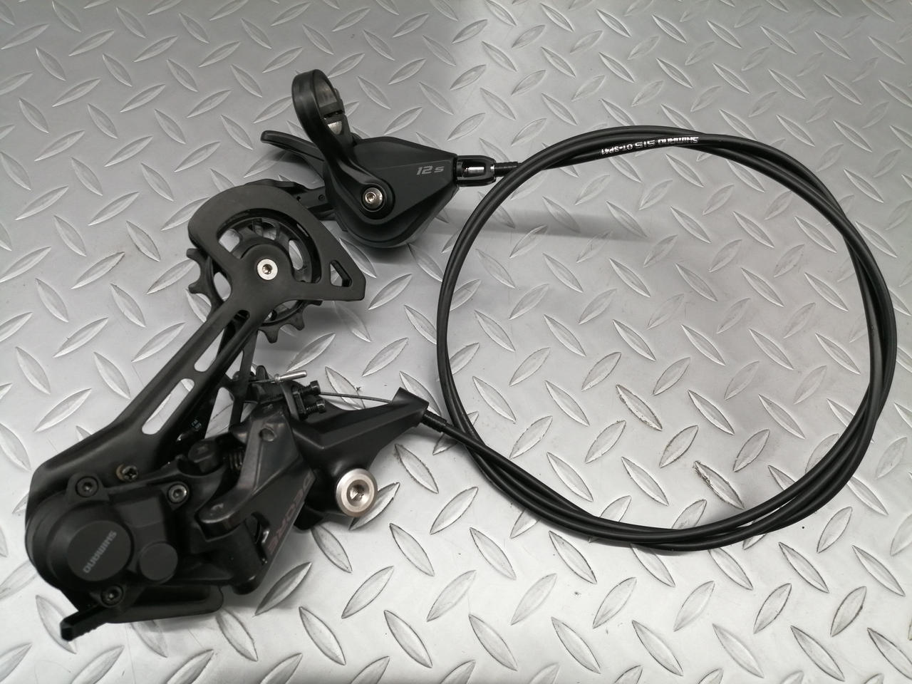 SHIMANO|右シフトレバー/リアディレイラー セット 12s MTB用