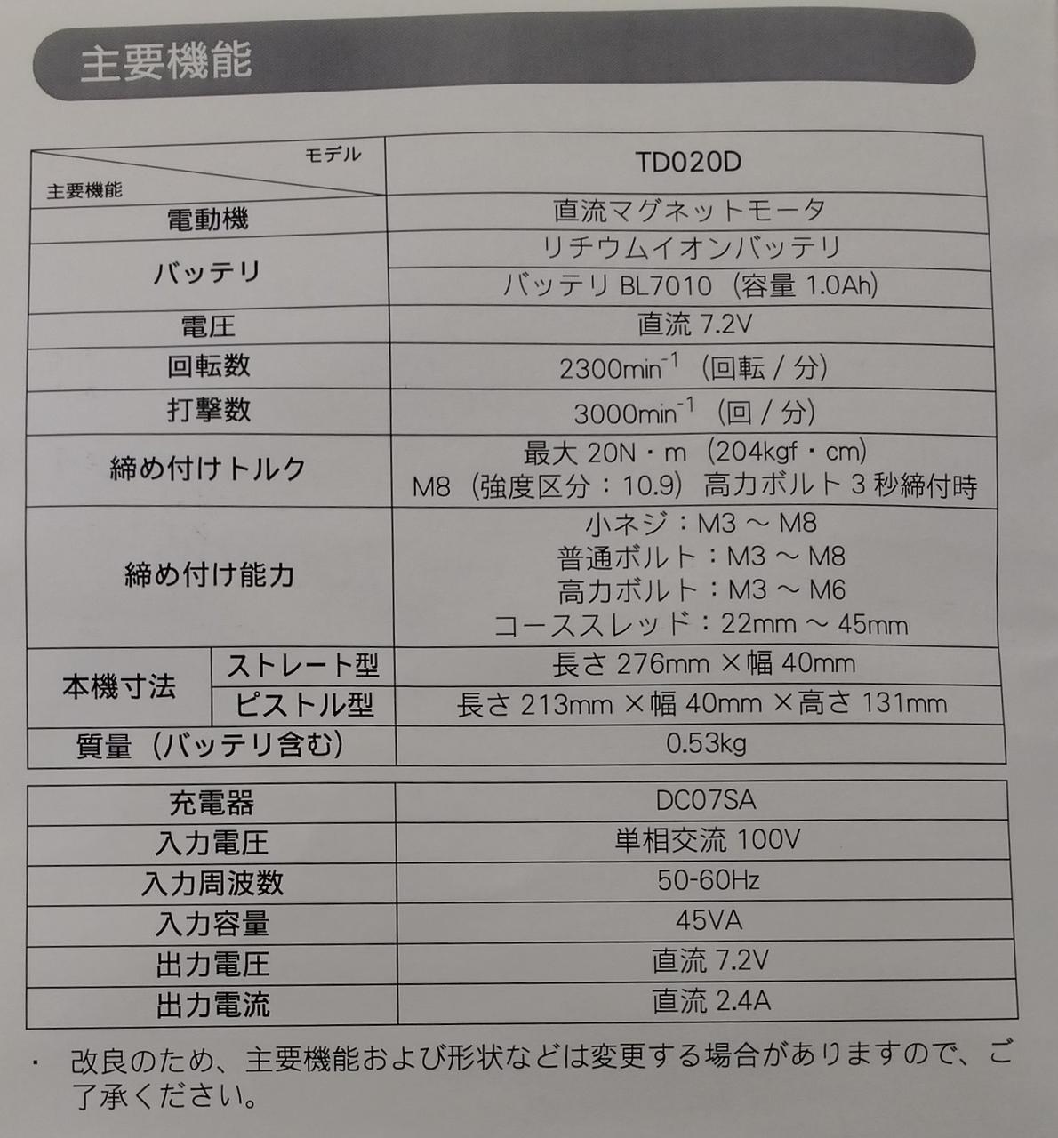 製品仕様