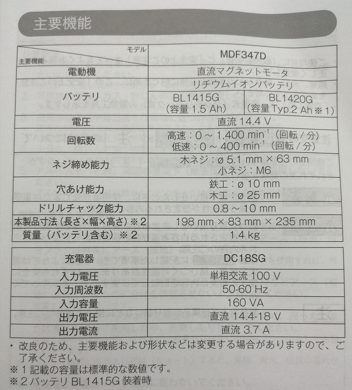 製品仕様