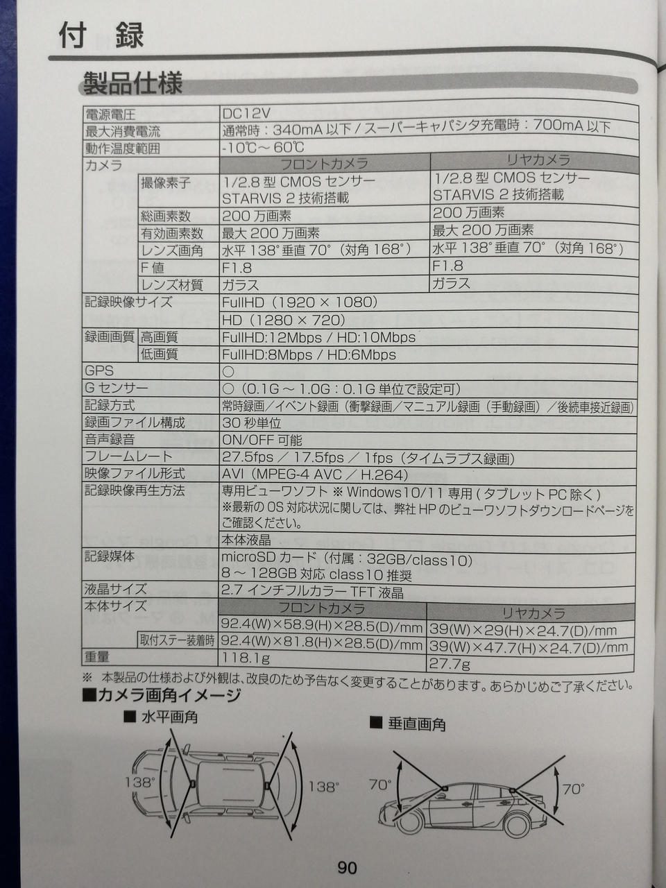 製品仕様