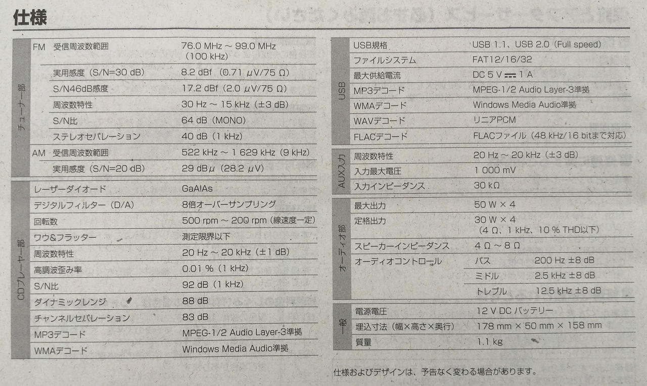 製品仕様