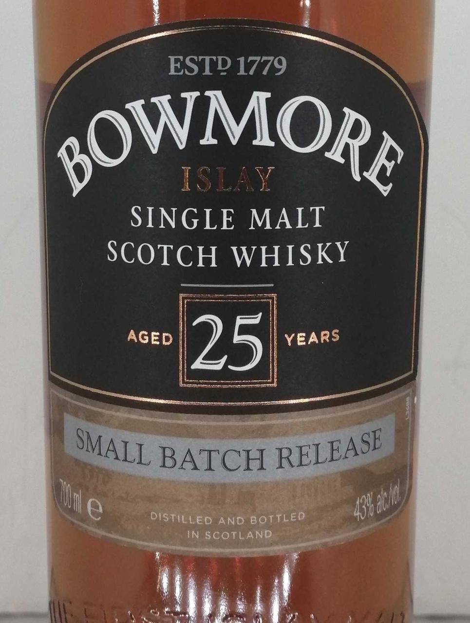 ボウモア25年スモールバッチリリース