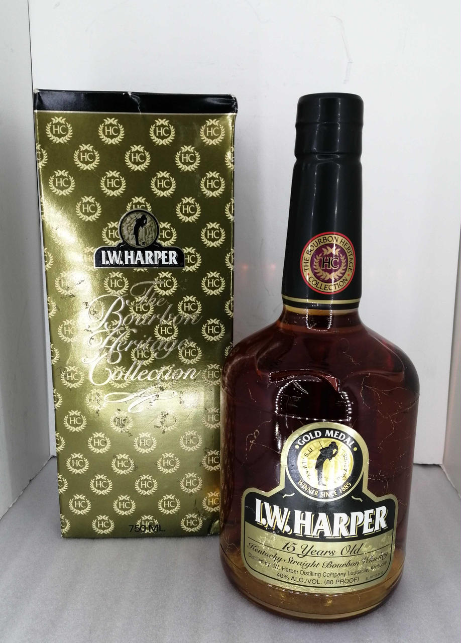 古酒　IWハーパー15年丸瓶 アイ ダブリュー ハーパー(I.W. HARPER)|I.Wハーパー ゴールド