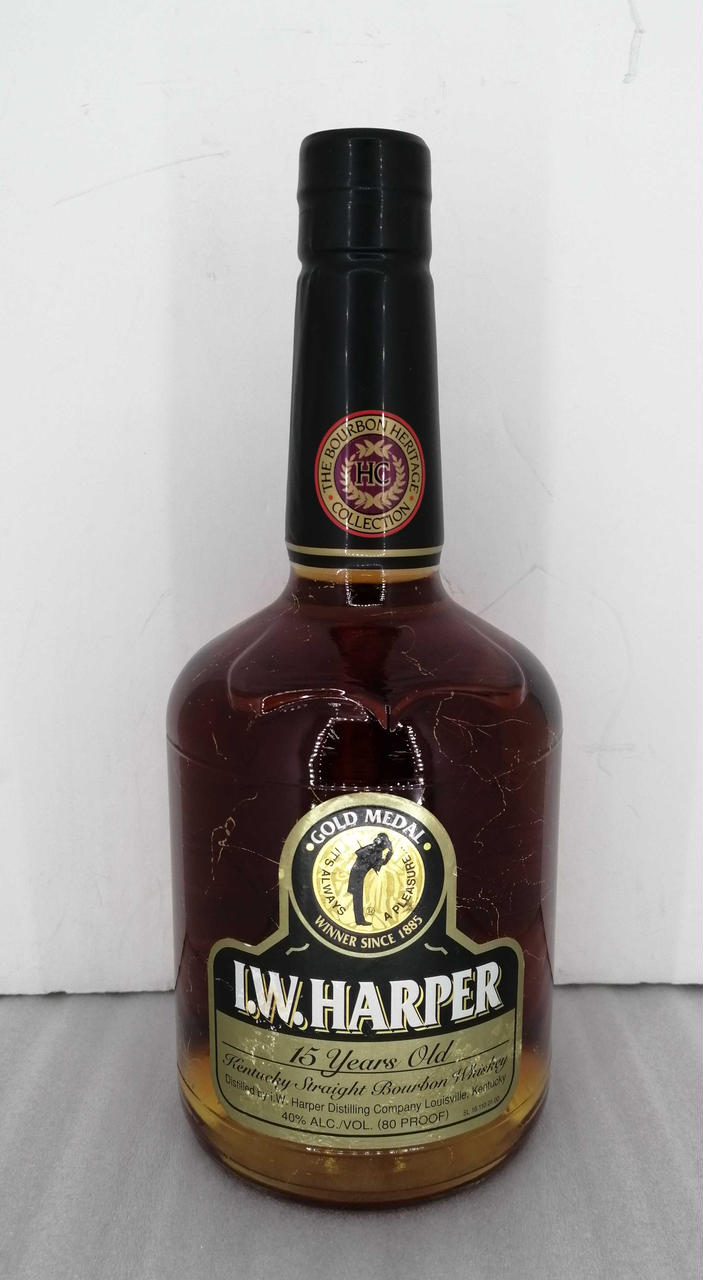古酒　IWハーパー15年丸瓶 楽天市場】☆送料無料☆IW ハーパー 15年 750ml 43度[並行品