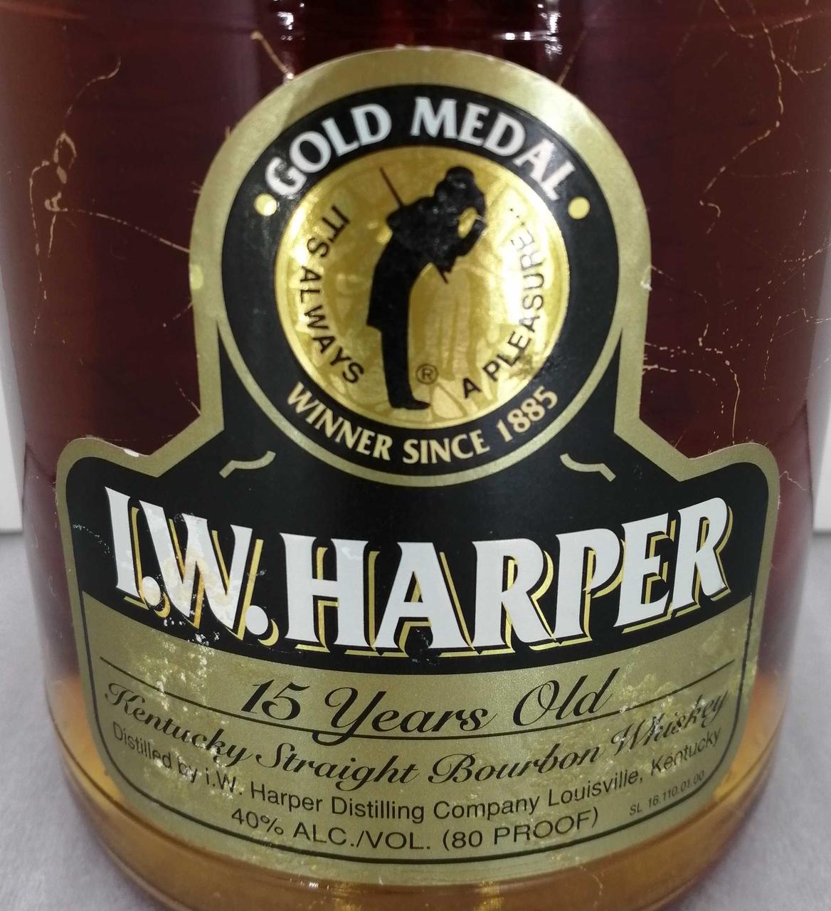 古酒　IWハーパー15年丸瓶 アイ ダブリュー ハーパー(I.W. HARPER)|I.Wハーパー ゴールド