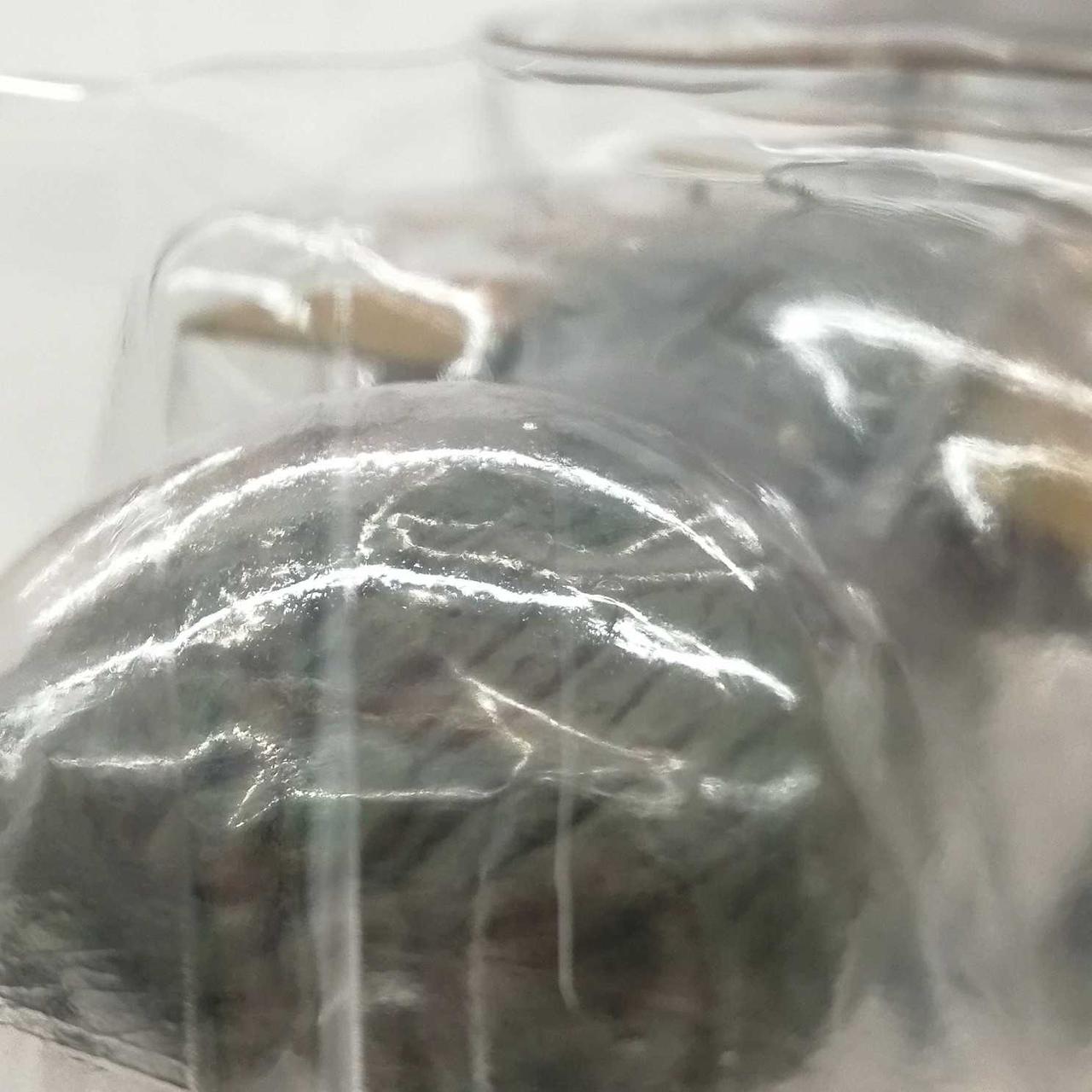頭部上側のブリスターに割れがあります。