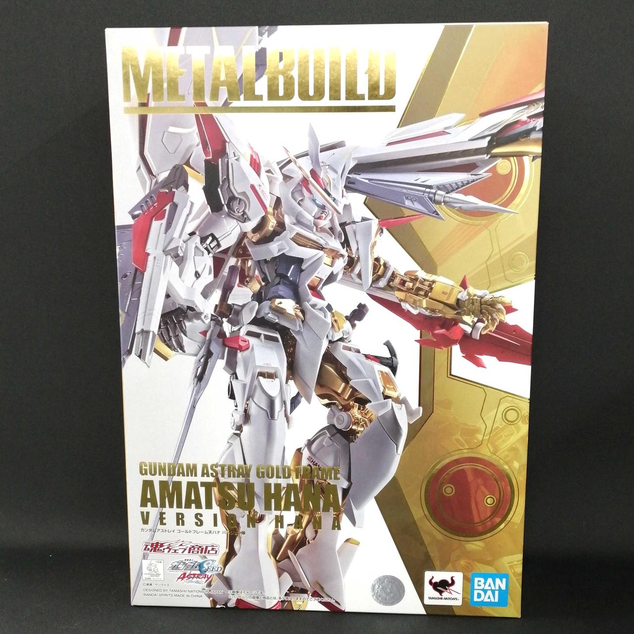 BANDAI 型番：ガンダムアストレイ　ゴールドフレーム天ハナ　バージョン華 メタルビルド
